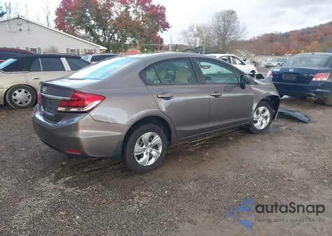 2014 Honda Civic Lx из США, поврежденный, VIN 19XFB2F55EE049051